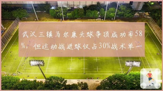 武汉三镇马尔康头球争顶成功率58%，但运动战进球仅占30%战术单一被诟病